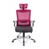 Кресло АКЛАС Прима PL HR ANF Красный (Черный/Красный)